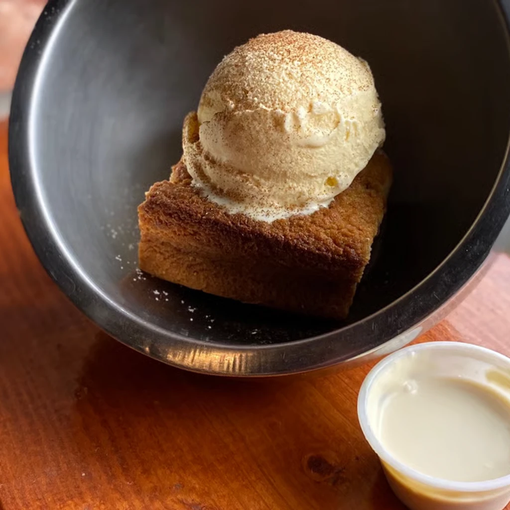 Chef's Bread Pudding w/ ice cream